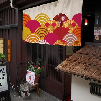 Japonijos Dekoratyvinės Kabinti Užuolaidų Restoranas Duris Galvą Užuolaidėlė Parduotuvėje Pusė Virtuvės Užuolaidų Audinys, Užuolaidų