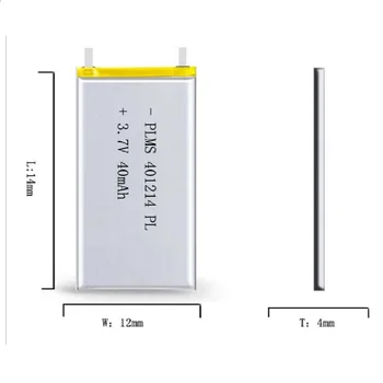 3.7 polimero ličio baterija 401214 Bluetooth baterija elektroninių rašiklis Li-ion Ląstelių