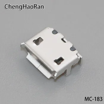 ChengHaoRan 100VNT Įkrovimo lizdas Micro USB Lizdas, Jungtis 5P Mini USB 5pin lizdas mokestis plug Didelis Jautis ragų