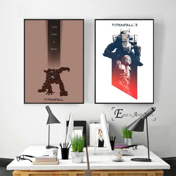Titanfall Žaidimas, Paprasta Simbolių Parduoti Plakatas Sienų Tapyba Kambarį Abstrakčios Drobės Meno Nuotraukas, Namų Dekoro Be Rėmelio