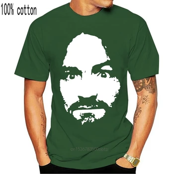 Naujas Charles Manson Vyrų T-Shirt dydis S-2XL 2019 Naujas Mados marškinėliai Prekės Hip-Hop Spausdinti Vyrai Tee Marškinėliai Aukštos Kokybės Medvilnės