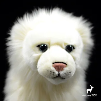 Retų Laukinių Gyvūnų, Modelį, Lėlės, Minkšti Įdaryti Žaislas Nuolatinis Baltųjų Liūtų Dovanų Dekoravimas