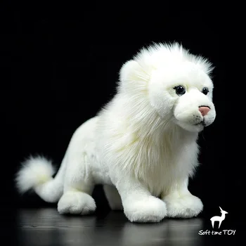 Retų Laukinių Gyvūnų, Modelį, Lėlės, Minkšti Įdaryti Žaislas Nuolatinis Baltųjų Liūtų Dovanų Dekoravimas