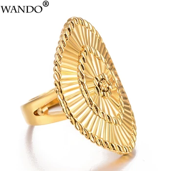 Wando Elegantiškas Unikalus reikmenys Nigrian Aukso Spalvos žiedais, Moteris/Mergina Afrikos, Etiopijos, papuošalai, žiedas Atostogų Dovanų R57