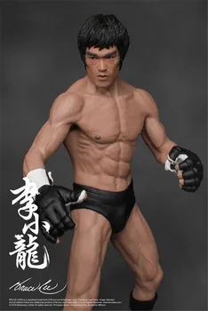 19cm Bruce Lee Kovos Versija PVC Veiksmų Skaičius, Surinkimo Modelis Žaislai