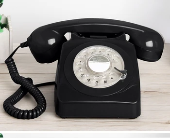 Mados antikvariniai fiksuotojo ryšio telefono klasikinių senovinių sukimosi mados telefono 1951 m.
