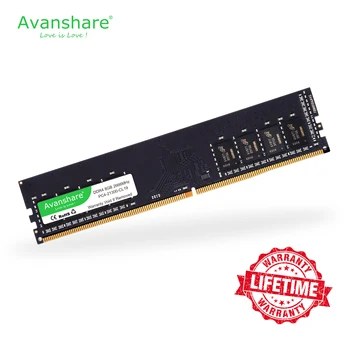 Avanshare DDR4 Atminties Ram 4GB 8GB 16GB 2666 2400MHz 288Pin Lifetime Garantija Aukštos kokybės Greičio Darbalaukio Parama Intel AMD