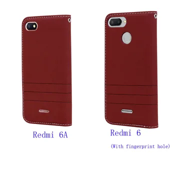 Už Xiaomi Redmi 6A Atveju Redmi 6 Viršelis Minkštas Silikoninis Galinio Dangtelio Redmi 6 Odinis Flip Case For Xiaomi Redmi 6A 6 A A6 Telefonas Atvejų