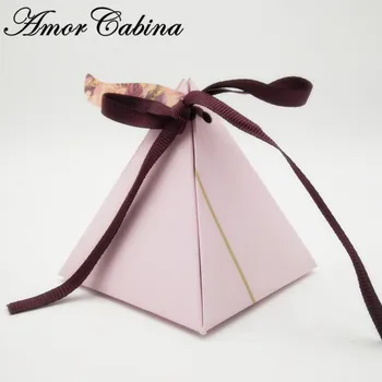 50pcs dvipusis saldainių dėžutė romantiška vestuvių saldainių dėžutė gėlė vestuvių dekoravimas, pavyzdžiui, dovanų dėžutėje svečias dovanų šokolado krepšys