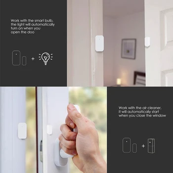 AQARA Durų, Langų Jutiklis Zigbee Bevielio Ryšio Smart Mini durų jutiklis Dirbti Su APP Mi Namo Xiaomi mijia smart home
