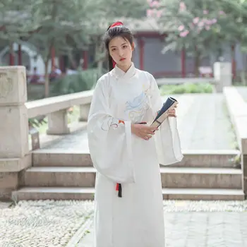 Kinų Tradicinė Apranga Vyrams ir Moterims Hanfu Daina Ming Dinastijos Officeholder Apvalios Kaklo Atvirkštinį Vaidmenį Pora Drabužių Suknelė
