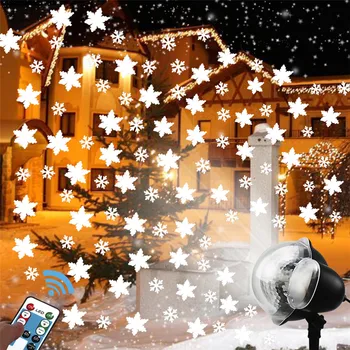 Thrisdar Lauko Sniegas, Kalėdų Projektorių Lempos Mažas Didelis Snaigės Lazerių Projekcijos lempos Kraštovaizdžio Vestuves Akiratyje