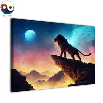 HD atspausdinta 1 pultas drobės tapybos abstrakčiai liūtas Laisvas Kaip Paukštis, kurį JoJoes Meno siena nuotraukas kambarį plakatai ir spausdina