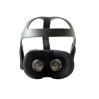 VR Šalmas Akių Kaukė Padas Oculus Quest VR Akinius prakaitui Kvėpuojantis Odinis Flannelette Veidą Padengti Akių Kaukė Kilimėlis-Laikiklis