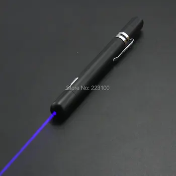 JSHFEI SHFEI 5mw 450 nm Mėlyna Su clip Lazerinis Žymeklis Parkeris Karinių Lazerių pen Galios Lazerinių rašiklių Didmeninė pen