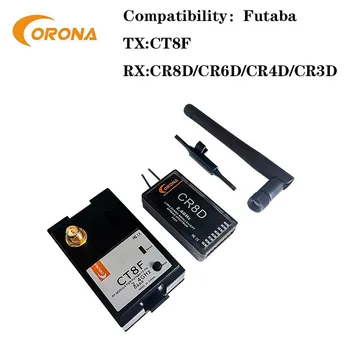 Corona CT8F ir CR8D Futaba Modulis imtuvas 2.4 Ghz sistemos futaba CR8D V2 DSSS imtuvas CT8F futaba siųstuvas RC drones