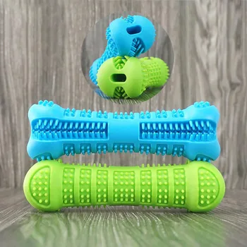 Šunelis Silikono Kramtyti žaislas dantų šepetėlį Žaislas Molinis Stick Šunų Įkandimo atsparus Dantų Valymas Ne toksiška Priemonė Šunims, Katėms, Aksesuarai