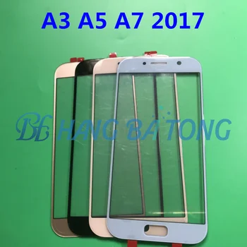 Pakeitimo Išorės Originalo Stiklo Samsung Galaxy A3 A320 A5 A520 A7 A720 2017 LCD Ekranas Jutiklinis Ekranas, Priekinis Stiklinis Lęšis