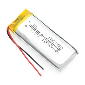 1000mah ličio-jonų polimerų baterija 3.7 V 102050 MP3 MP4 MP5 GPS KTV buitinės baterijos stiprintuvo garso kompiuterio mikrofonas
