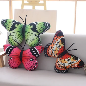 Gėlių drugelis modelio apdailos pliušinis žaislas pagalvė pagalvėlės, pagalvės, sofos, apdailos mergina gimtadienio dovana gyvūnų kirtimo pliušinis žaislas