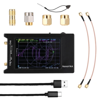 NanoVNA-H4 Vektoriaus Tinklo Analizatorius 10KHz-1,5 GHz HF VHF UHF Antena Skaitmeninės Analizatorius Juoda Antenos Analizatorius Mokamas Gražus Naujas