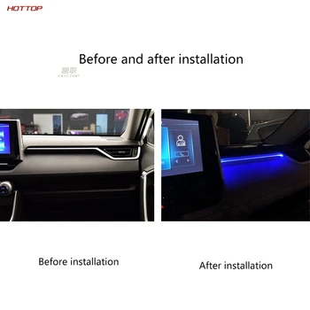 Toyota RAV4 2019 2020 5 Prietaisų skydelis atmosfera lempa led centrinio valdymo atmosfera lempos co pilotas lempos