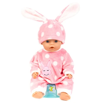 Už 43cm Baby doll kokybės kailinių gyvūnų, animacinių filmų jumpsuit skrybėlę nustatyti 18 colių mergina lėlės cute lėlės drabužiai, lėlės priedų