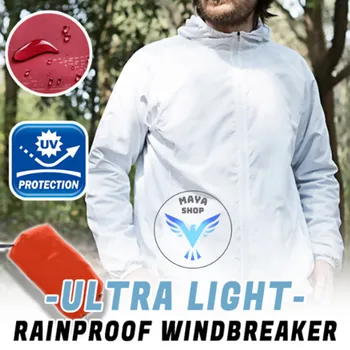 Striukė Vyrų, Moterų Atsitiktinis Vėjo Ultra-Light Rainproof Švarkelis, Viršuje 4XL Plius Dydis Gobtuvu Specialiųjų Spalva chaqueta hombre rudenį