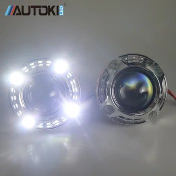 Nemokamas Pristatymas AUTOKI Naujo Dizaino Panamere LED DRL Gaubtų su H1 Mini 7.0 neslėpė, Hi low šviesos bi-xenon projektoriaus objektyvas