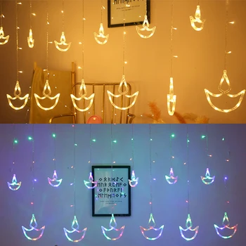 LED ES Plug Inkaro formos užuolaidų šviesos pasakų string Kalėdinė girlianda šviečia Kalėdų vakarėlį, vestuvių dekoravimas lempos