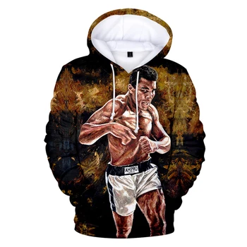 Muhammad Ali Hoodies Vyrų Palaidinės Atsitiktinis Šiltas Megztinis 3D Spausdinimo Garsaus bokso čempionas Muhammad Ali Vaikai Hoodies Aukštos Kokybės