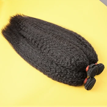 Malaizijos Plaukų Pynimas Ryšulių Keistą Tiesiai 28 30 Colių 3 4 Ryšulius Yaki Žmogaus Plaukų Natūralią Spalvą Remy Hair Extension