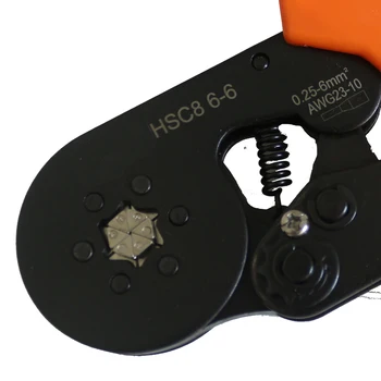 HSC8 6-4 mini tipo savarankiškai reguliuojamas užspaudimo replės 0.25-6.0mm2 terminalų užspaudimo įrankiai multitool hsc8 6-6 HSC8 16-4