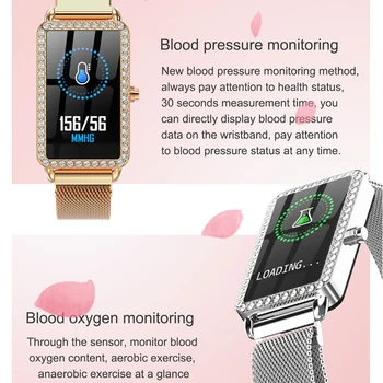 2019 A88 Moterų Smart Apyrankę Širdies ritmo Monitorius Kraujo Spaudimas Fitness Tracker Moterų Smart Žiūrėti PK Mi Juosta 4 Merginos, Ponios