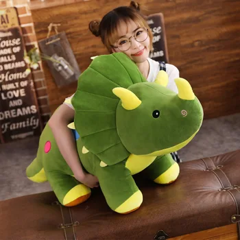 40-100cm Ultra Minkštas Mielas Dinozaurų Pliušinis Lėlės Huggable Rožinė/Žalia/Mėlyna Įdaryti Dino Žaislas Huggable Gyvūnų Pliušinis Žaislas dovana vaikams