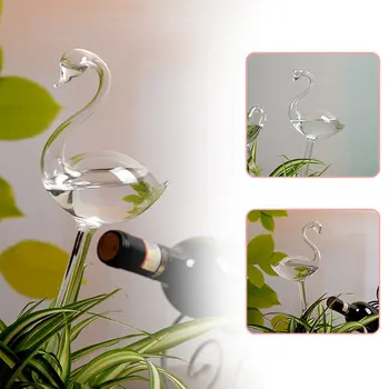 Paukščių Formos skaidraus Stiklo Savarankiškai Laistymo Patvarus Mini Skaidrus Augalų Laistymo Sodo Augalų Laistymo Įrenginys