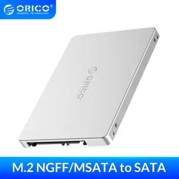 ORICO Dual M. 2 NGFF MSATA į SATA 3.0 SSD 2,5 Colių Konverteris Adapterio Kortelės Palaikymas SSD Tipo 2230 2242 2260 2280 Samsung