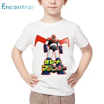 Berniukų/Mergaičių Japonijos Komiksų Mazinger Z Retro Dizaino Marškinėliai Vaikams Labai Atsitiktinis Viršūnes Vaikų Juokingas Animacinių filmų Mazinger T-Shirt