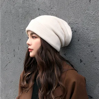Megzti Beanies Skrybėlę Žiemos Moterų Rinktinėje Šiltas Skullies Beanies 2019 Aukštos Kokybės Skrybėlės Pora Vilnos mišinys Bžūp Ponios variklio Dangčio