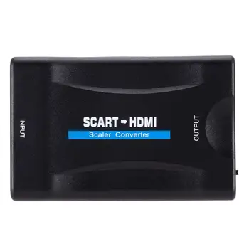 1080P HDMI į HDMI suderinamus Keitiklis, Vaizdo Garso Adapteris Signalo HDMI suderinamus su SCART + USB Kabelis, Imtuvas, HD TV, DVD