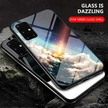 Auroras Samsung Galaxy A51 5G Atveju Grūdintas Stiklas Pilnas draudimas Kosmoso Žvaigždėtą Dangų Projektavimo Atveju 