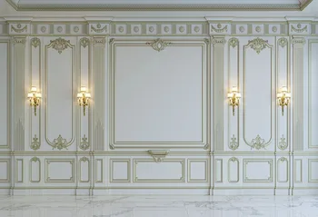 Lyavshi Baltas Klasikinis Sienos Duris Lamplight Rūmų Fone Dekoro Fonas Foto Studija Fotografijos Fonas