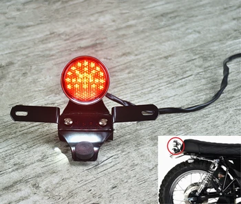 Retro motociklų Turas CNC LED Uodega Lempos Galinis žibintas licencijos laikiklis modifikuotų užsakymą universalus Cafe Racer GN