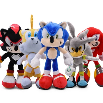 30cm Sonic Pliušinis Lėlės, Žaislai Karšto Pardavimo Sonic Šešėlis Amy Rose Medvilnės Minkštas Įdaryti Žaidimas Lėlės, Žaislai Vaikams Chris Dovana Vaikams