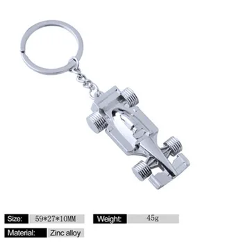 Europos ir Amerikos madinga metalo modeliavimas F1 lenktynių stiliaus keychain Padengti mados key chain kūrybos mini dovanų