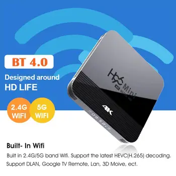 H96 Mini H8 Android 9.0 Smart TV Box 16GB 2GB 2.4 G/5G Wifi 4K 