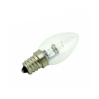 10X E12 LED Šviestuvai Lemputės 4LEDS Žvakė, Lempa 10W Lygiavertis Šviestuvo Šviesa Šilta / Šalta Balta Namuose Žibintai 110V, 220V Lempa