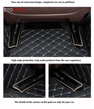 ETOATUO Custom Automobilių grindų kilimėlis Geely visi modeliai Emgrand EB7 GS GL GT GC9 EC8 X7 FE1 GX7 SC6 SX7 GX2 automobilių reikmenys stilius