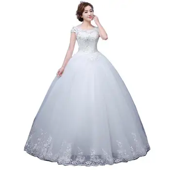 2021 Naujų Senovinių Vestuvių Suknelės Trumpomis Rankovėmis Kamuolys Suknelė Princesė Vestuvių Suknelės Vestido De Noiva Chalatas De Mariee F
