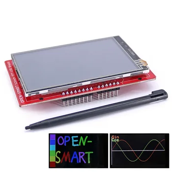 3.2 colių TFT LCD Ekranas modulis Jutiklinis Ekranas Shield Komplektas, borto temperatūros jutiklis + Touch Pen / TF kortelė /Mega2560 už Arduino